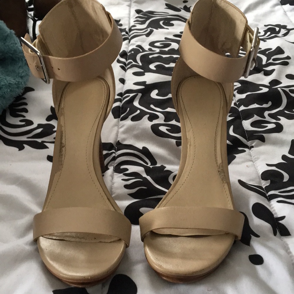 Calvin Klein ankle strapped heels